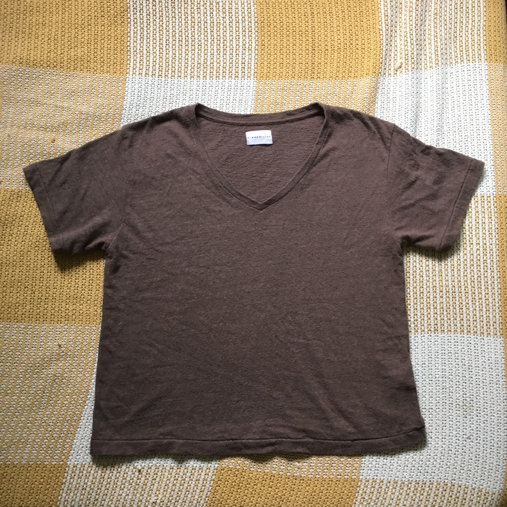 Simon Miller Silk Sole V-Neck T-shirt